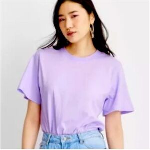 Future Collective Gabriella Karefa-Johnson Purple Lilac T Shirt Bodysuit M